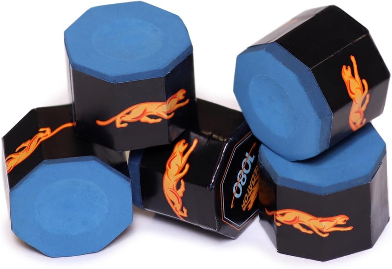 okko Octagon Bullet Billiard Pool Cue Chalk Pocket Holder Black + 1 Tube/5 pcs of Predator Chalk - Image 3